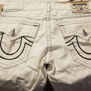 True Religion Mens cutoff shorts